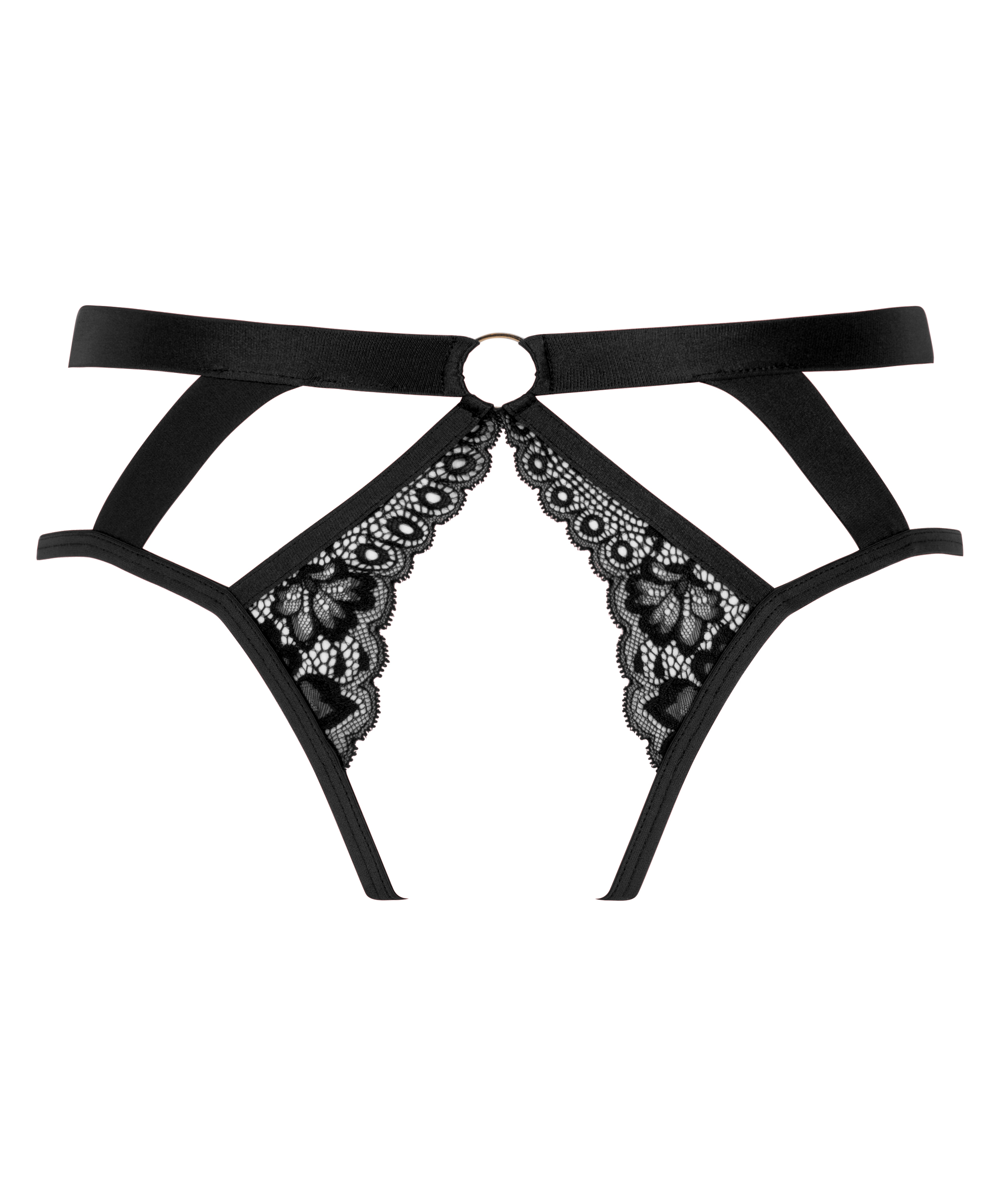 Slip br&eacute;silien Clementine, Noir, main