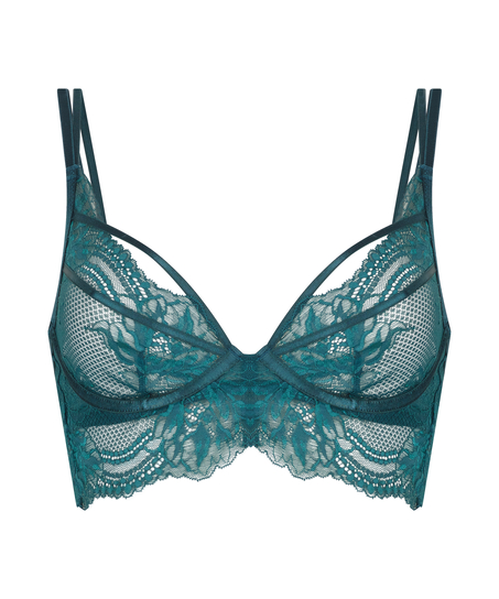 Soutien-gorge &agrave; armatures non-pr&eacute;form&eacute; longline Raquel, Bleu