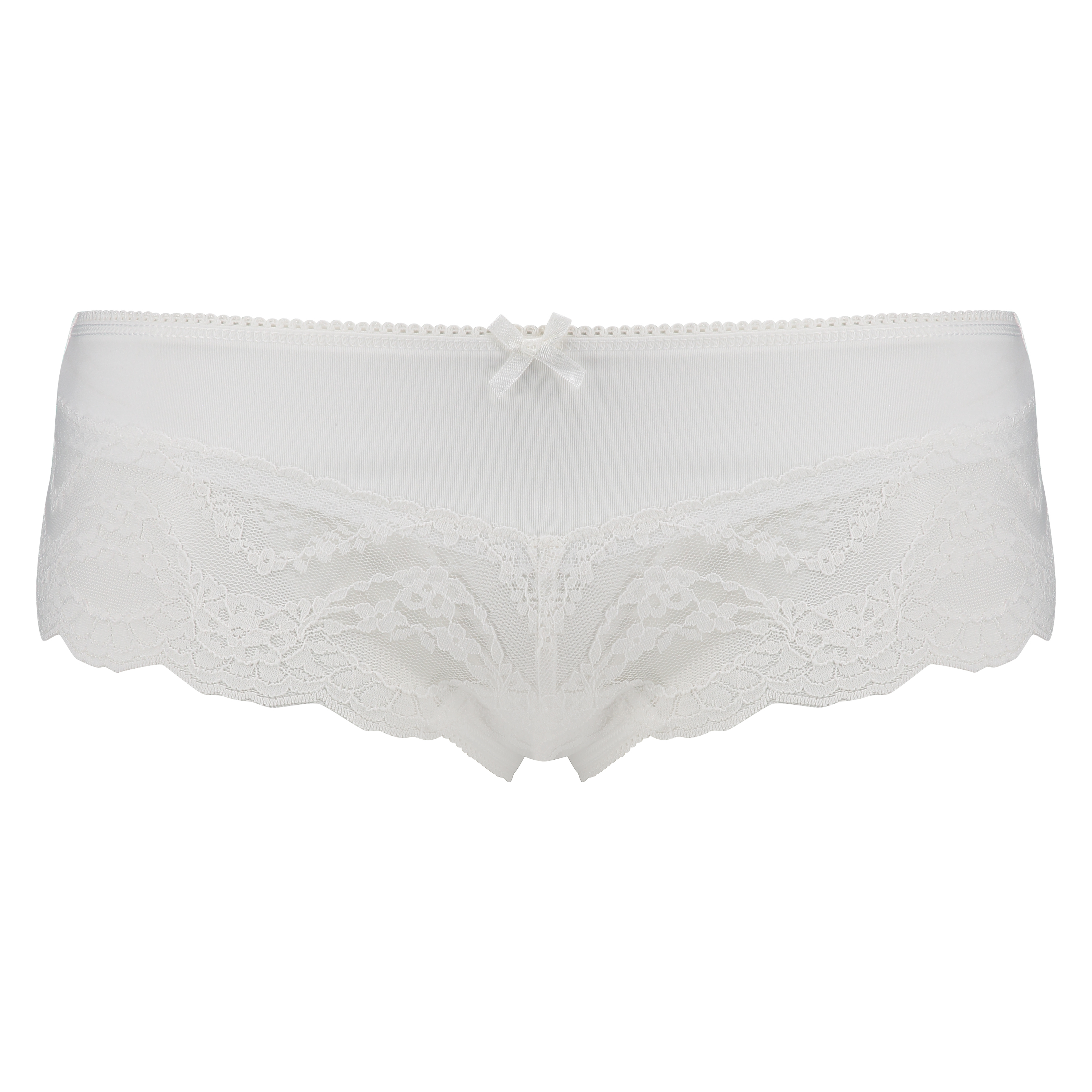 Slip brésilien micro Lacey, Blanc, main