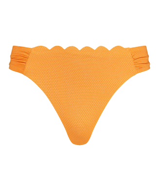 Slip de Bikini Rio Scallop Lurex, Orange