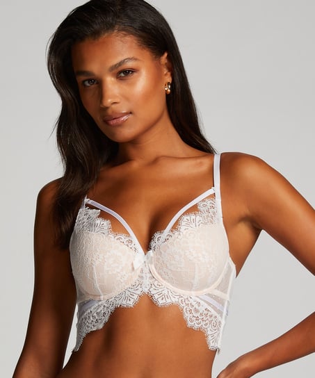 Soutien-gorge à armatures préformé longline Marilee, Blanc