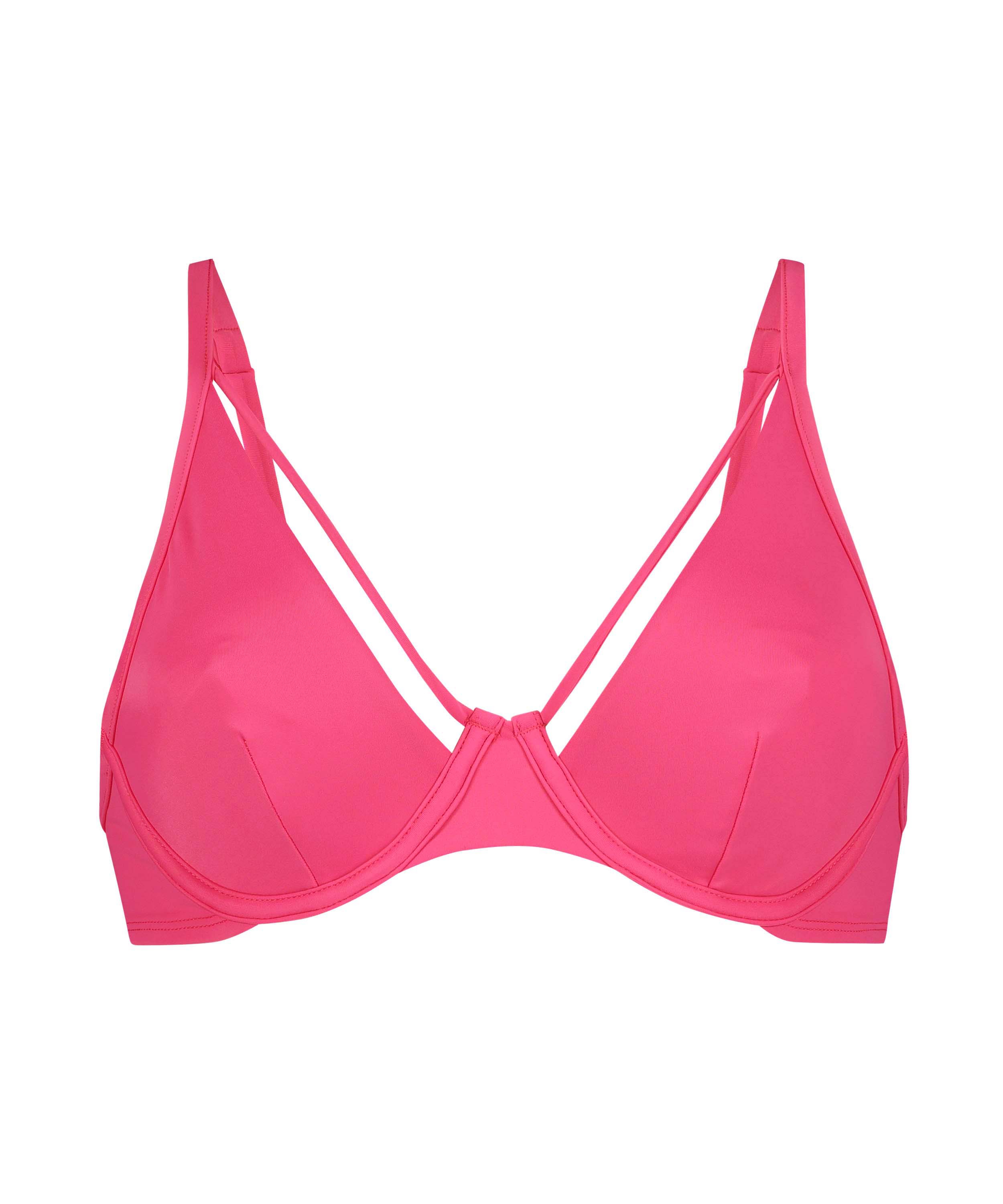 Top de bikini non rembourr&eacute; &agrave; armatures Ibiza, Rose, main