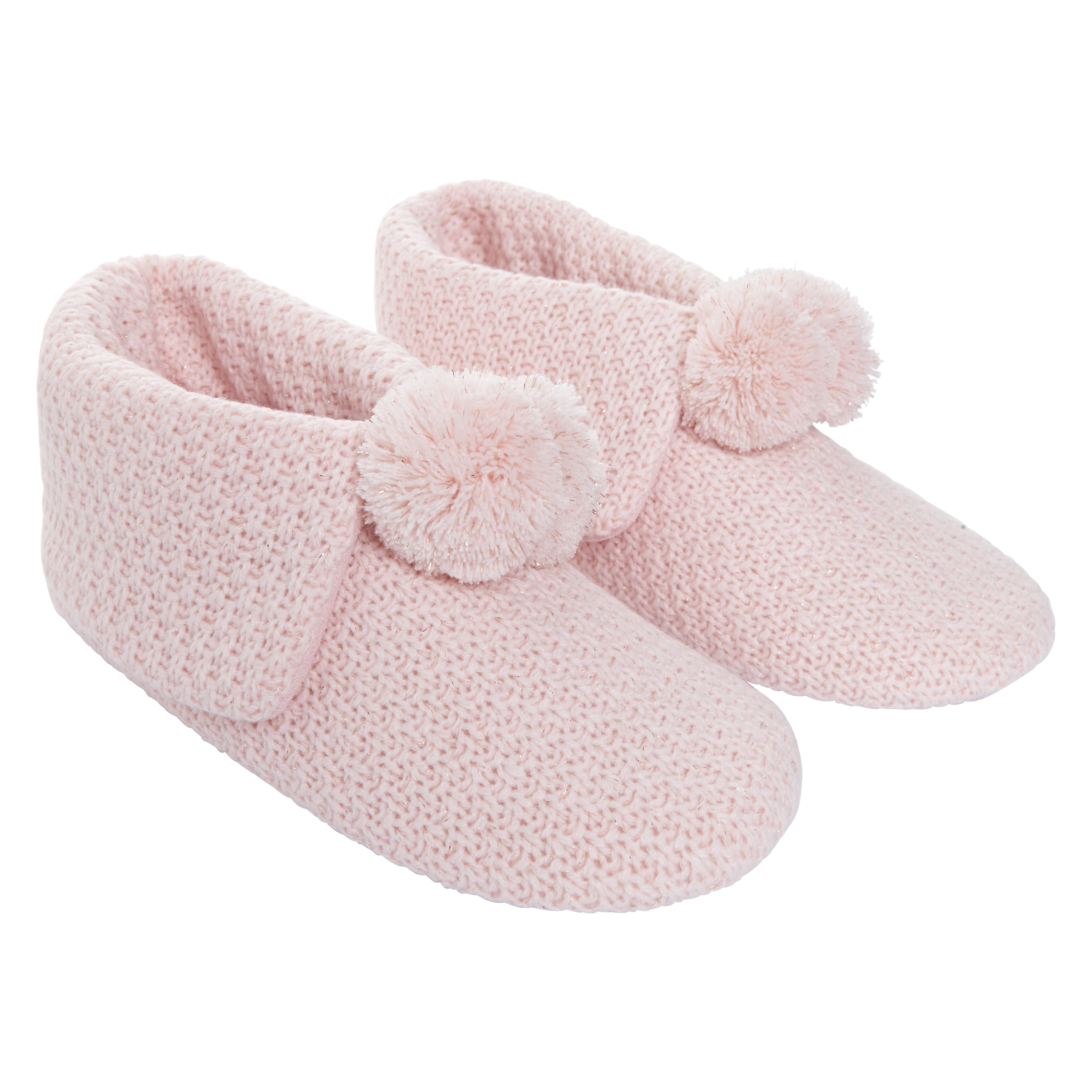 Boot slippers Flod over knitted, Rose, main