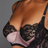 Soutien-gorge bustier préformé Poppy, Noir