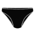 Kenya Bikiniunterteil mit hohem Beinausschnitt, Schwarz
