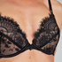 Soutien-gorge push-up rembourré à armatures Malika, Noir