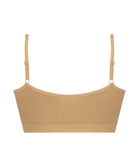 ﻿Strappy Bralette, Beige