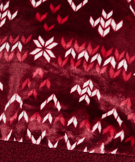 Fleece Hunde-Onesie, Rot