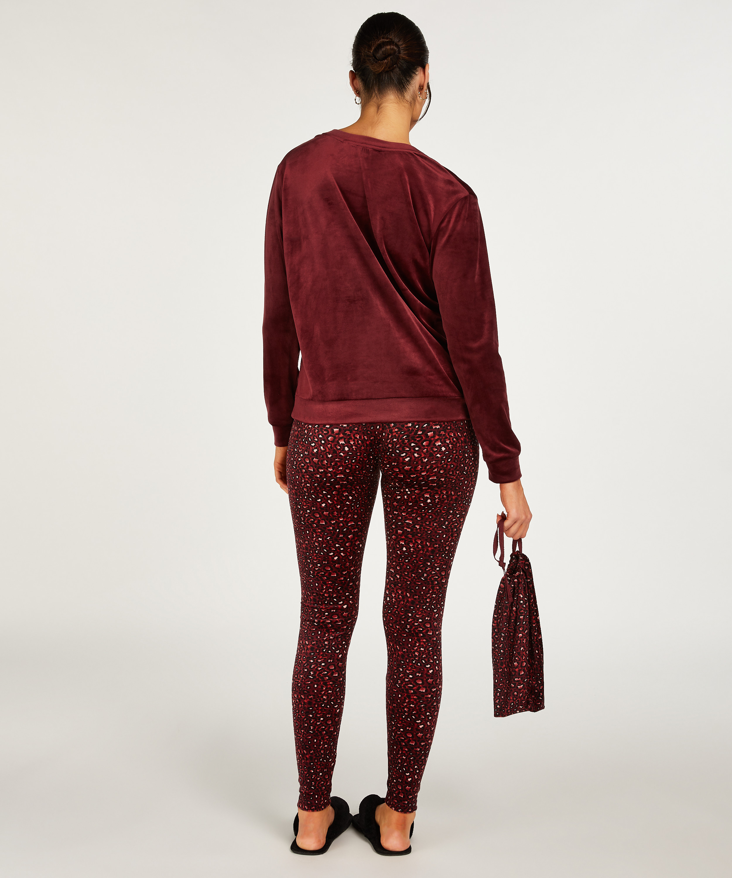 Pyjama avec sac, Violet, main