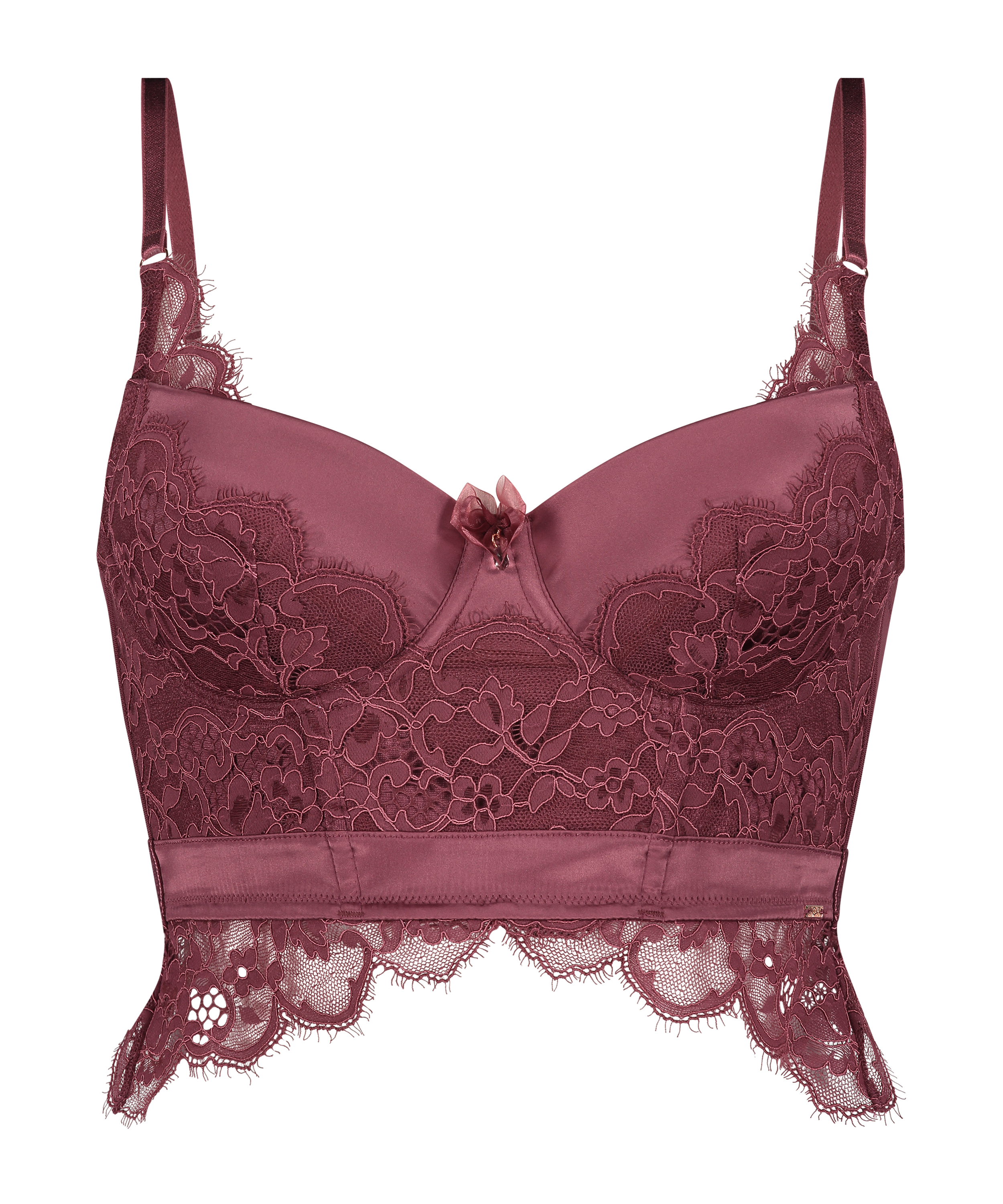 Soutien-gorge &agrave; armatures pr&eacute;form&eacute; longline Heather, Rouge, main