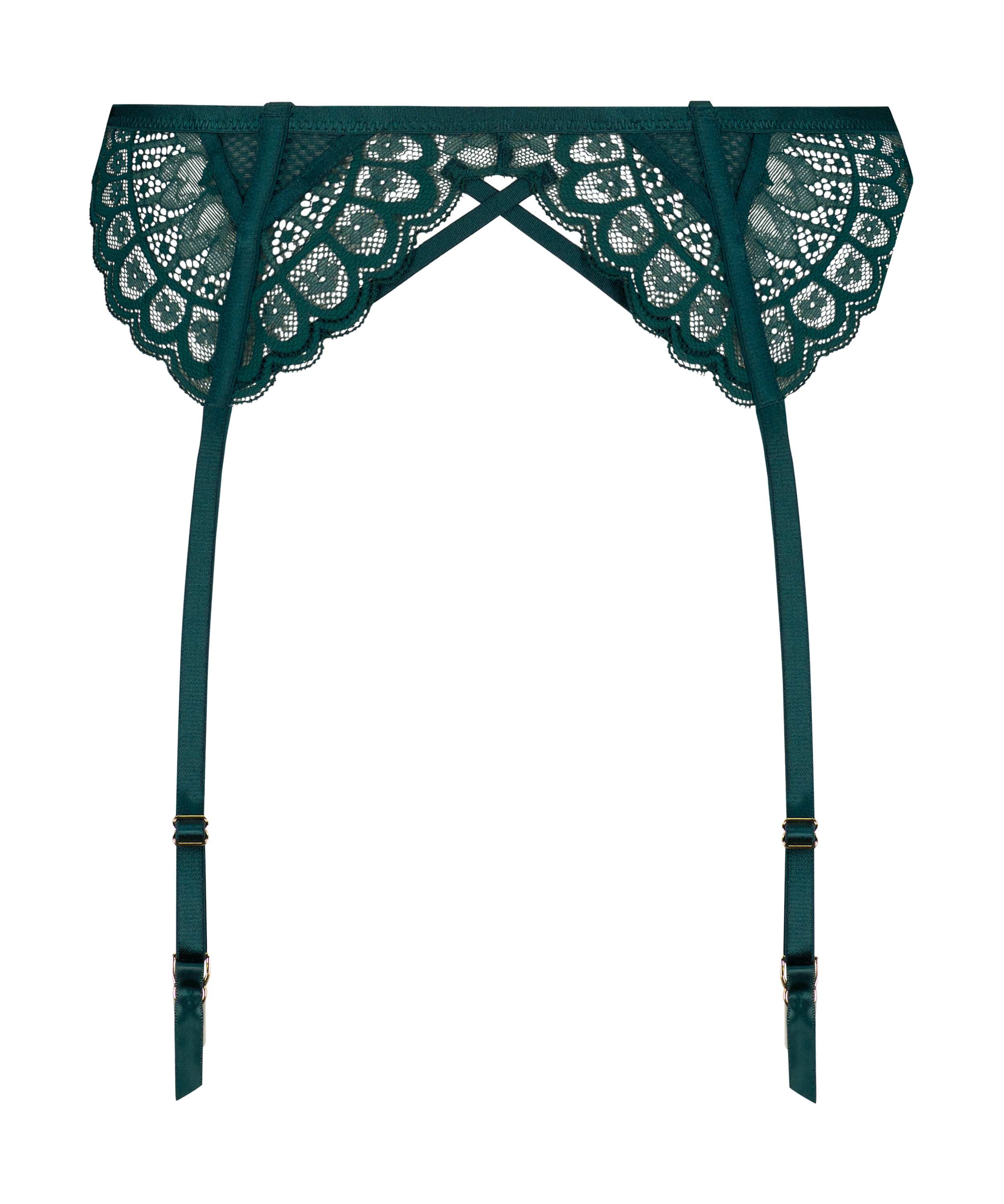 Porte-jarretelles Riri, Bleu, main