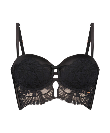 Soutien-gorge à armatures préformé sans bretelles Jamie, Noir
