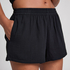 Musselin-Shorts, Schwarz