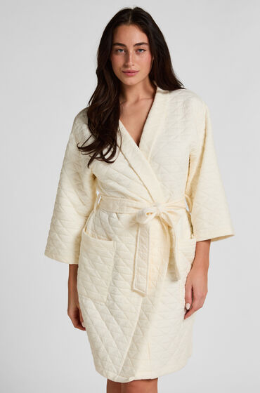 Hunkemöller Robe de Chambre Matelassée Blanc
