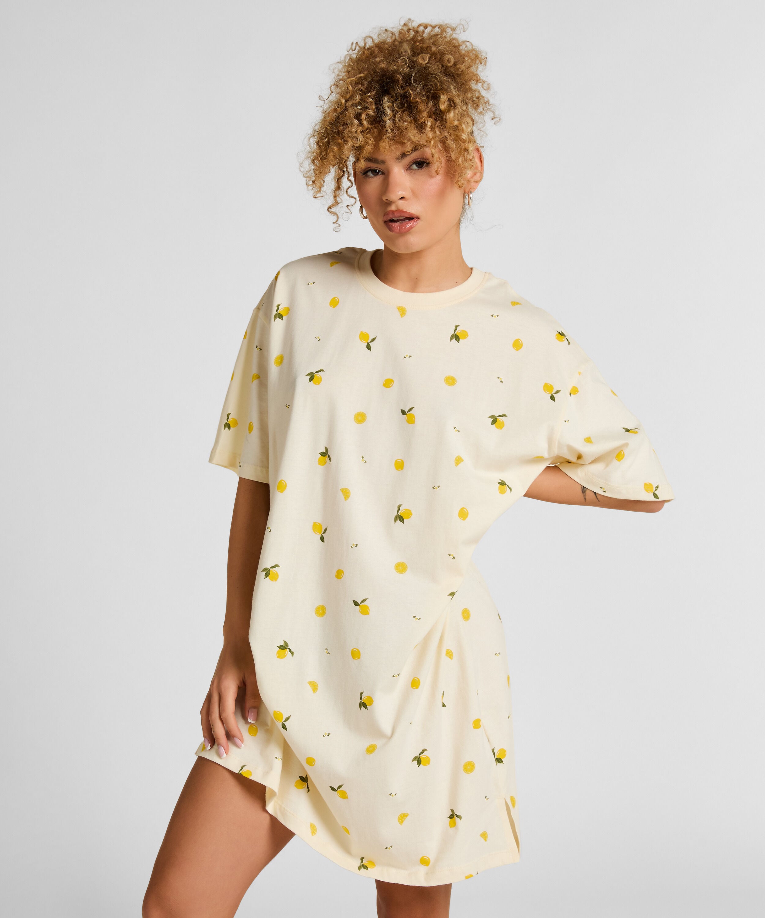 Chemise de nuit col rond