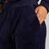 Pantalon de pyjama velours, Bleu