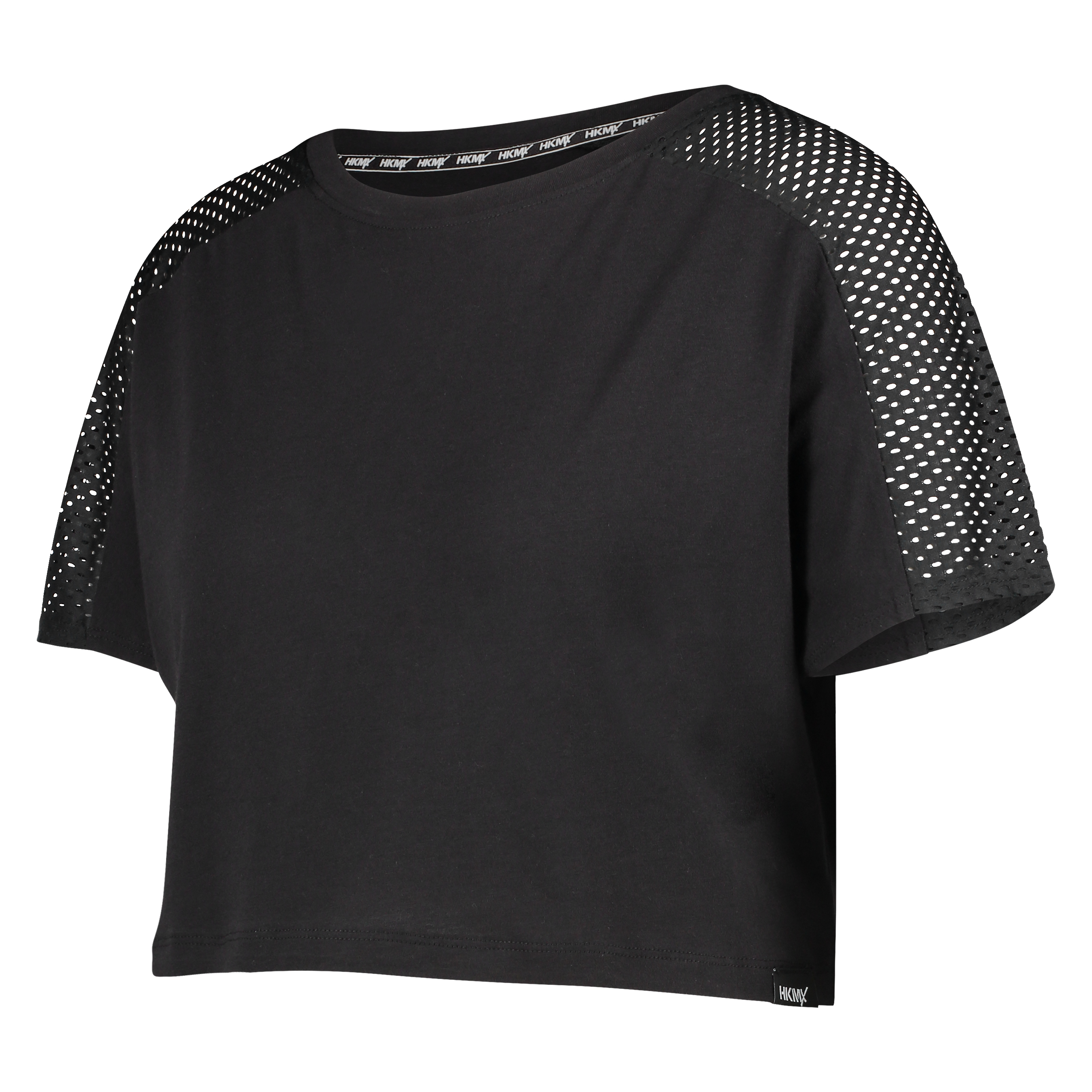 HKMX Crop Top Mesh, Schwarz, main