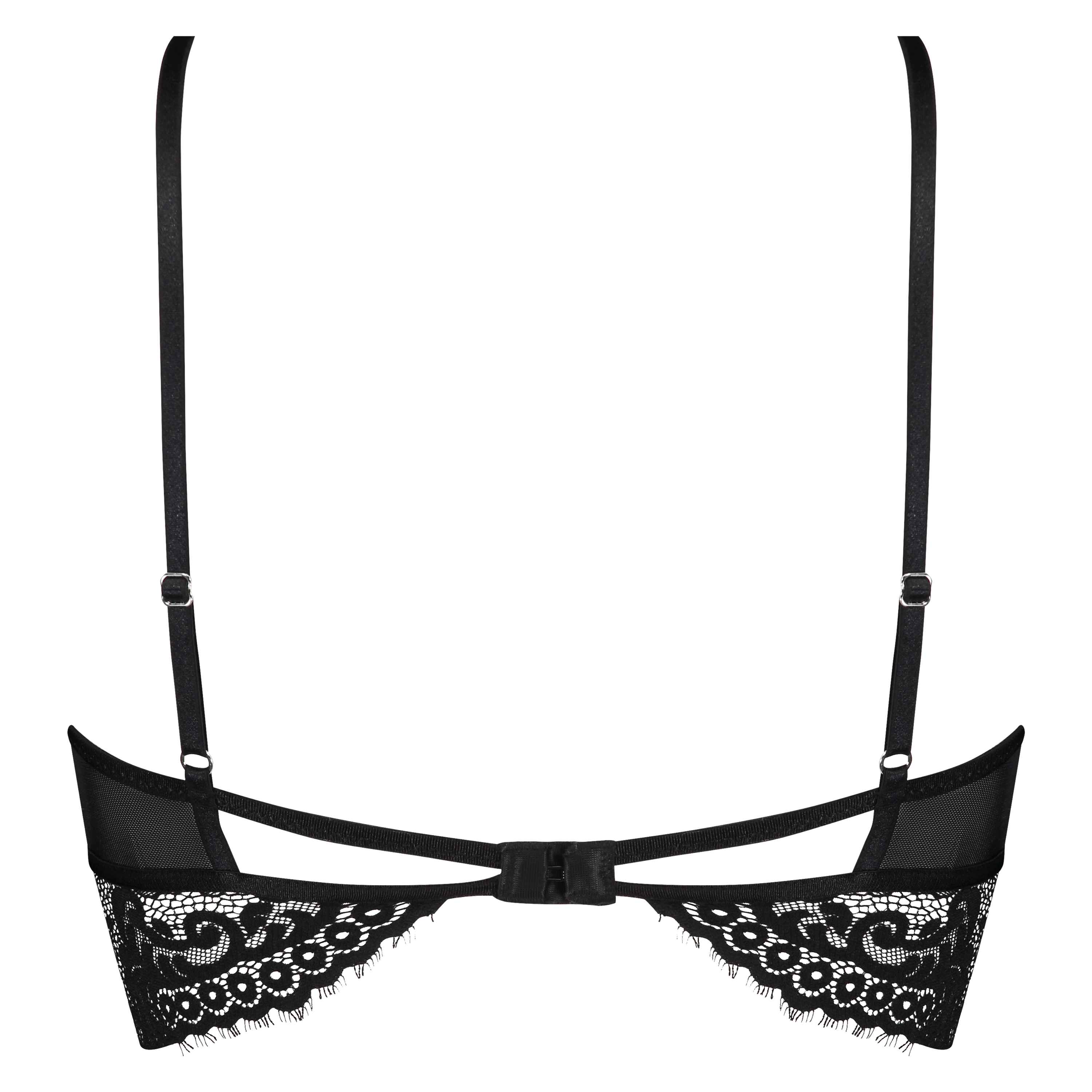 Bralette Longline Donatella, Schwarz, main