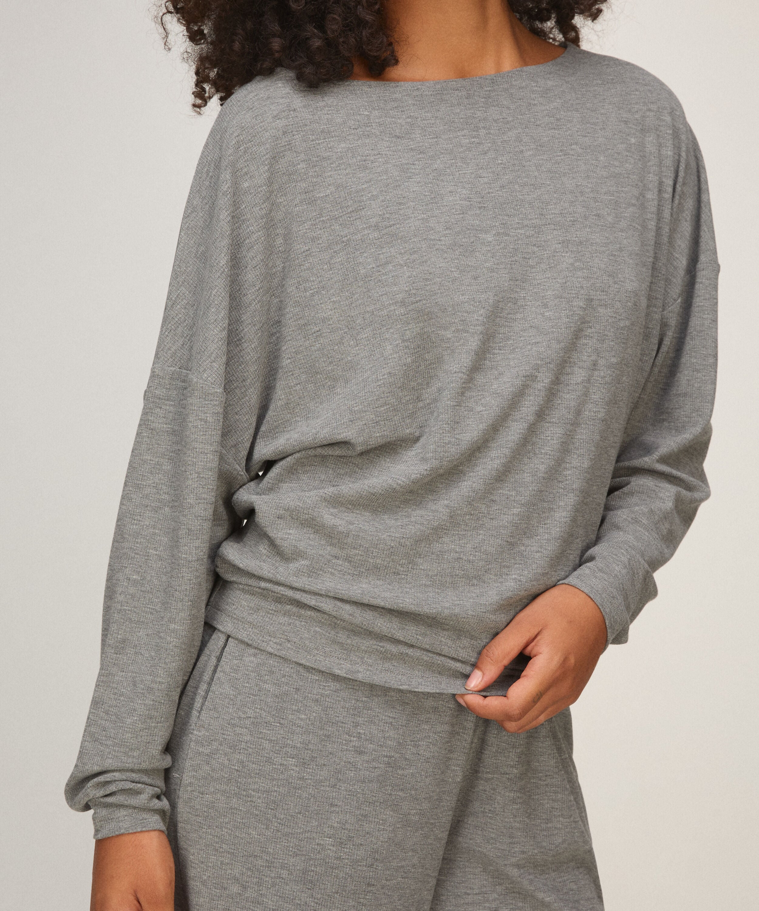 Haut Premium Batwing, Gris
