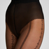 Collants 15 Deniers Lignes Graphiques, Noir