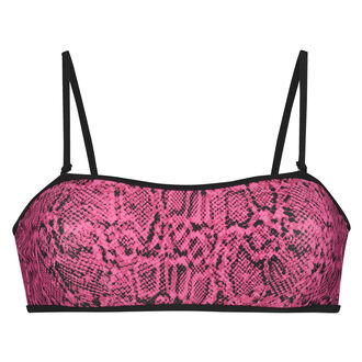 Top de bikini bandeau Haze, Rose