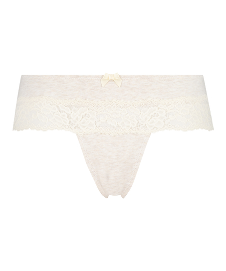 Boxerstring Baumwolle, Beige