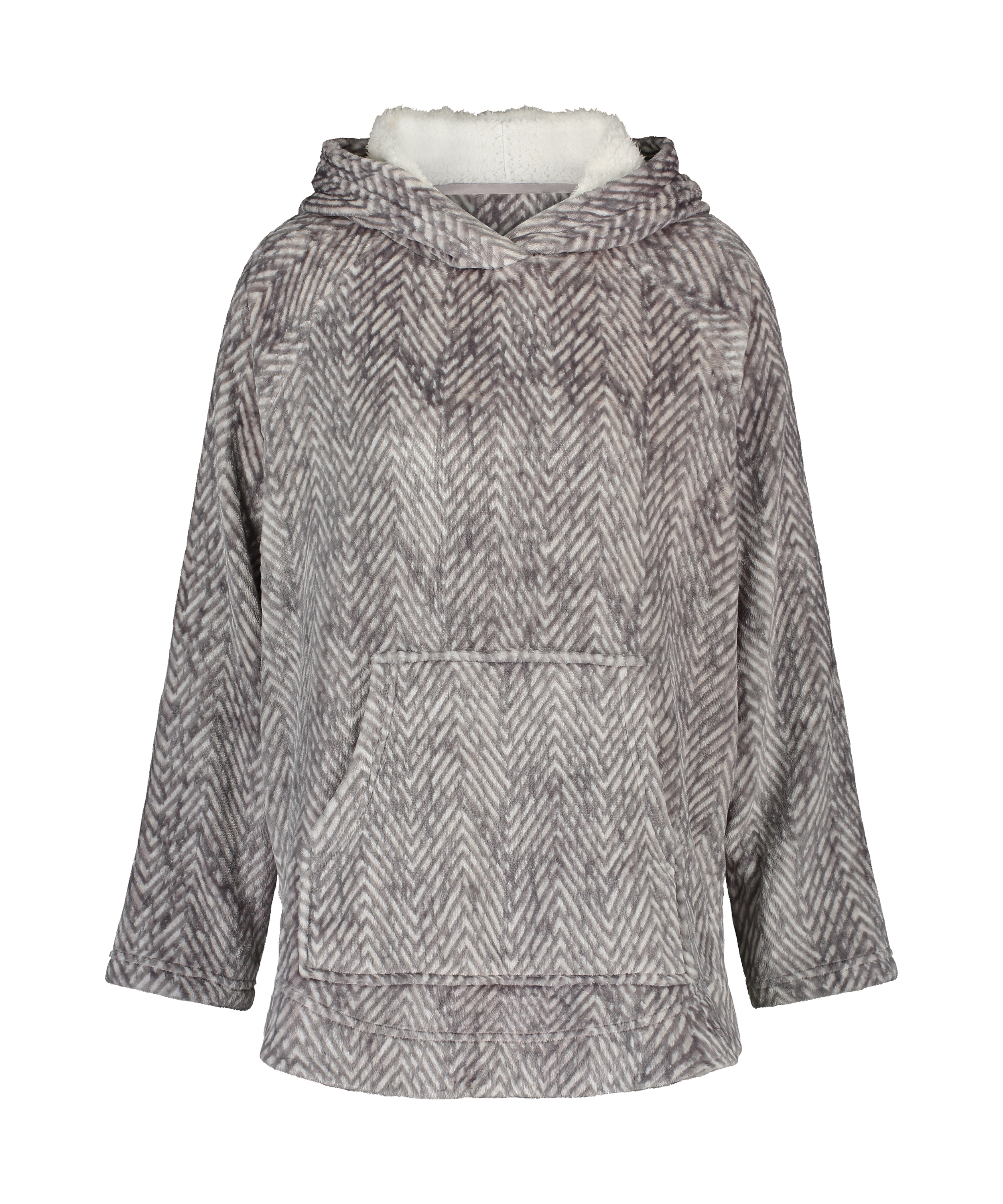 Gilet Flanelle Polaire, Gris, main