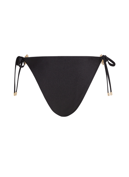Bikini Slip mit hohem Beinausschnitt Yucatan, Schwarz