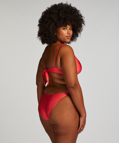 Haut de bikini triangle Luxe, Rouge