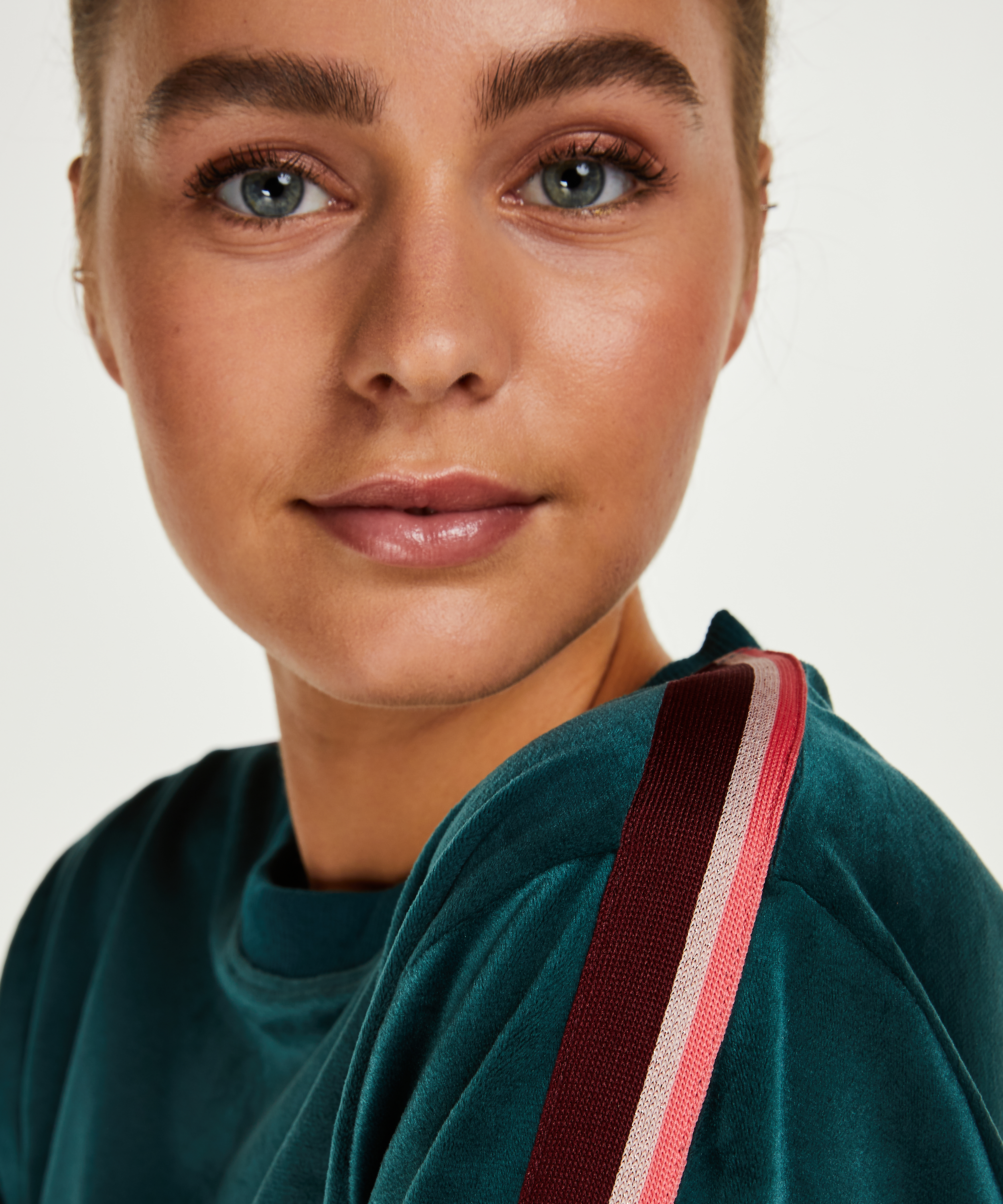 Top Velours Stripe, Grün, main