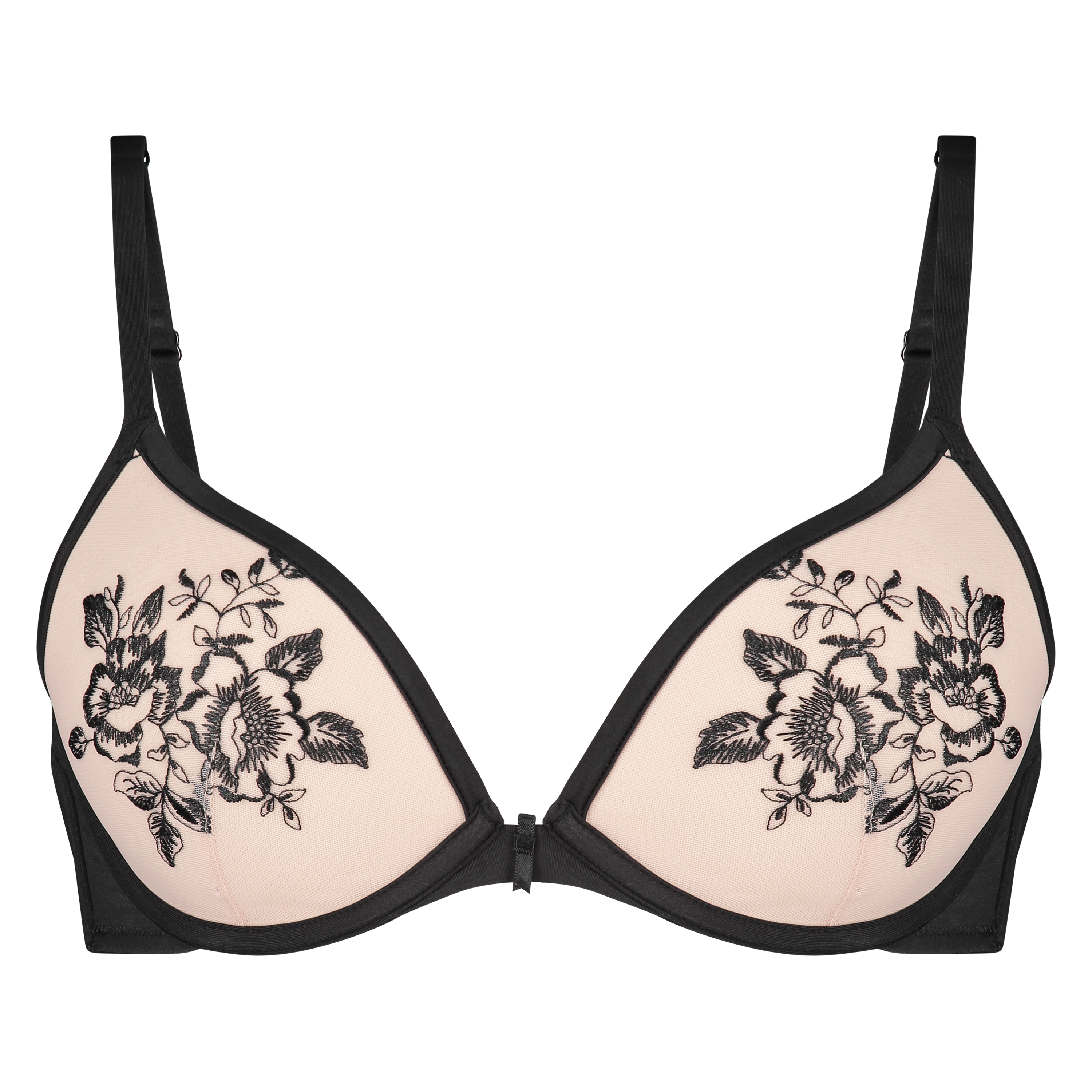 Soutien-gorge push-up &agrave; armatures pr&eacute;form&eacute; Florence, Noir, main