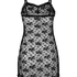 Slipdress Darcy mit Allover-Spitze, Schwarz