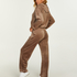 Jogginghose Velours, Braun