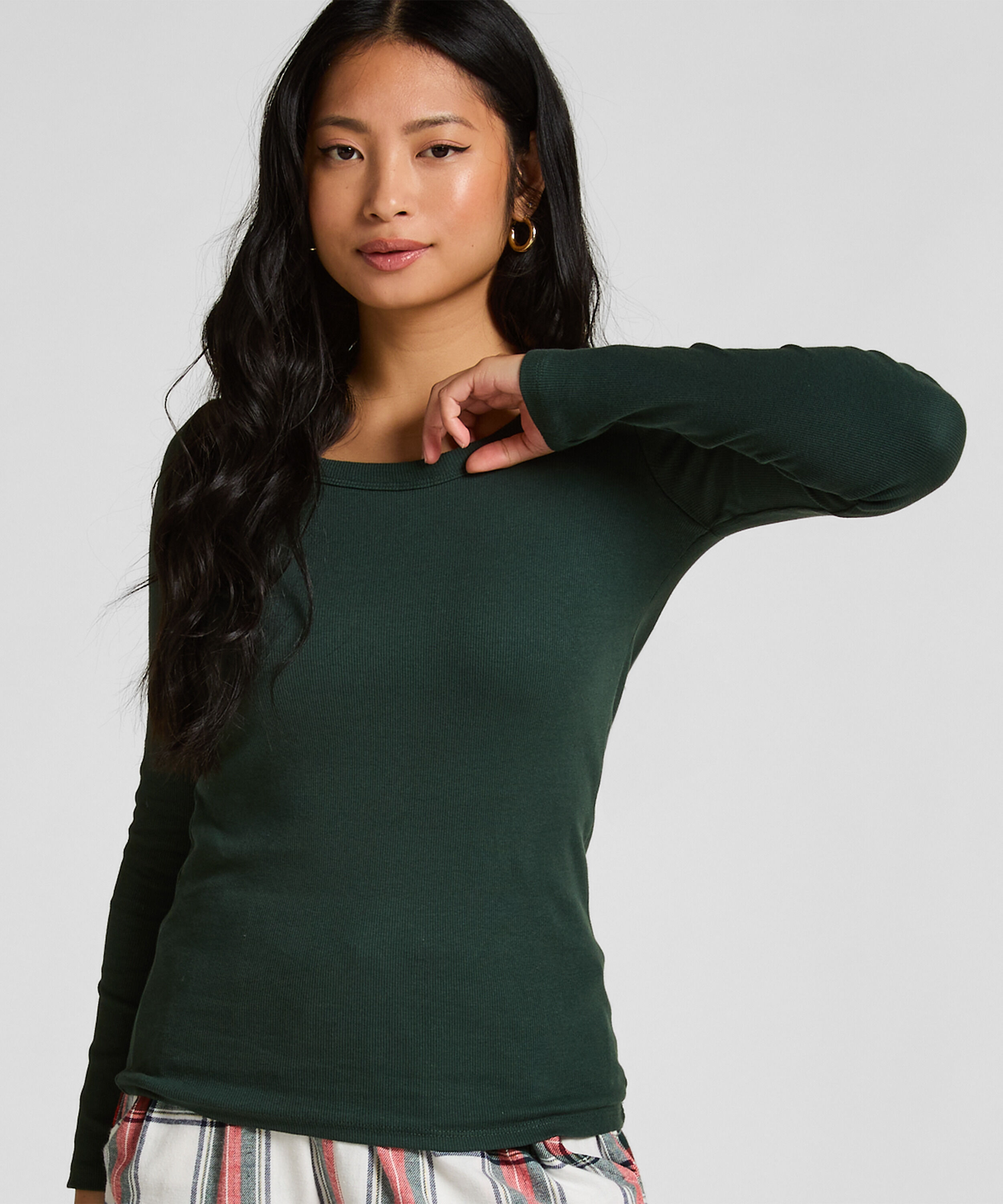 Top de pyjama Coton, Vert