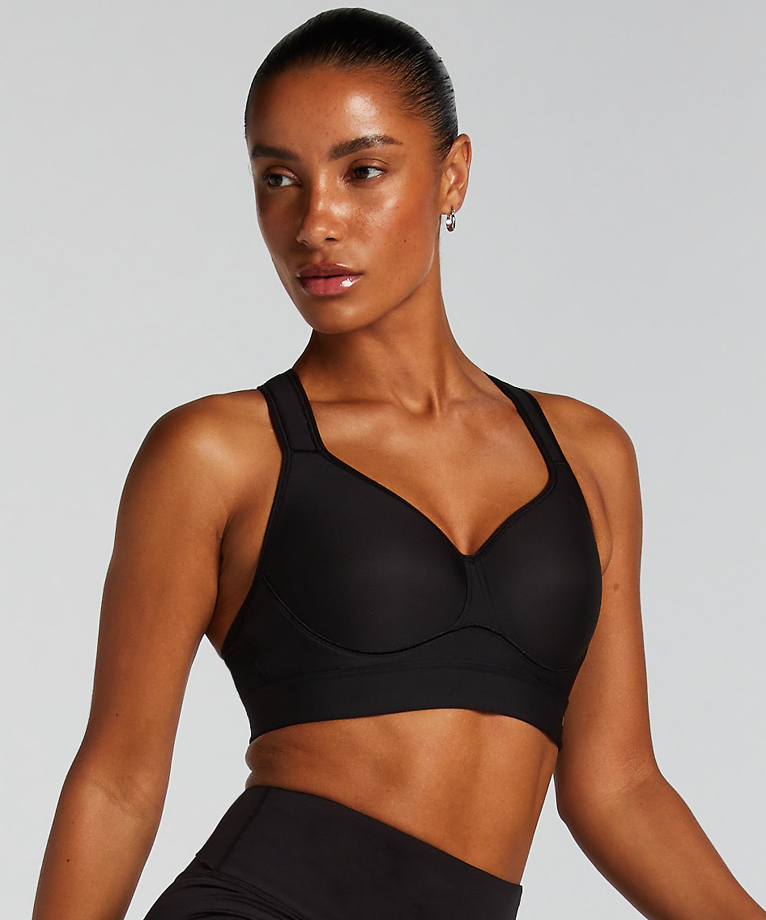 HKMX Soutien-gorge de sport The All Star Maintien niveau 2, Noir, main
