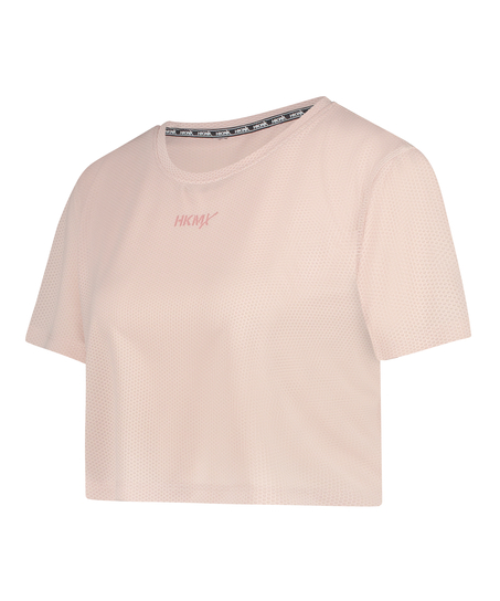 HKMX Crop Top Mesh, Rose
