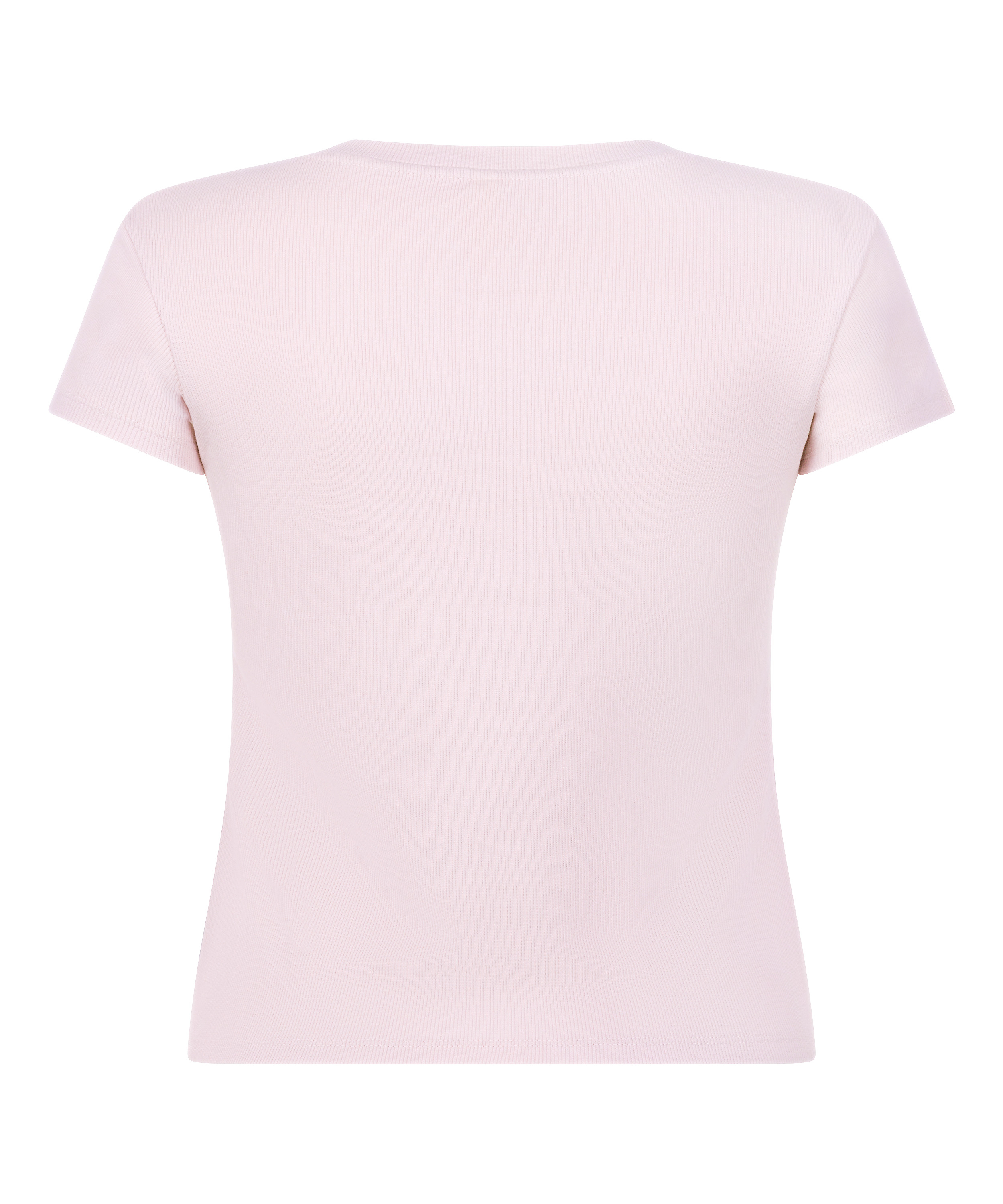 Pyjamatop Rib Crew Neck, Rose, main