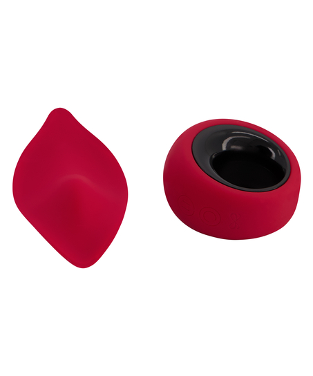 Ferngesteuerter Vibrator Spitzen-Tanga, Rot