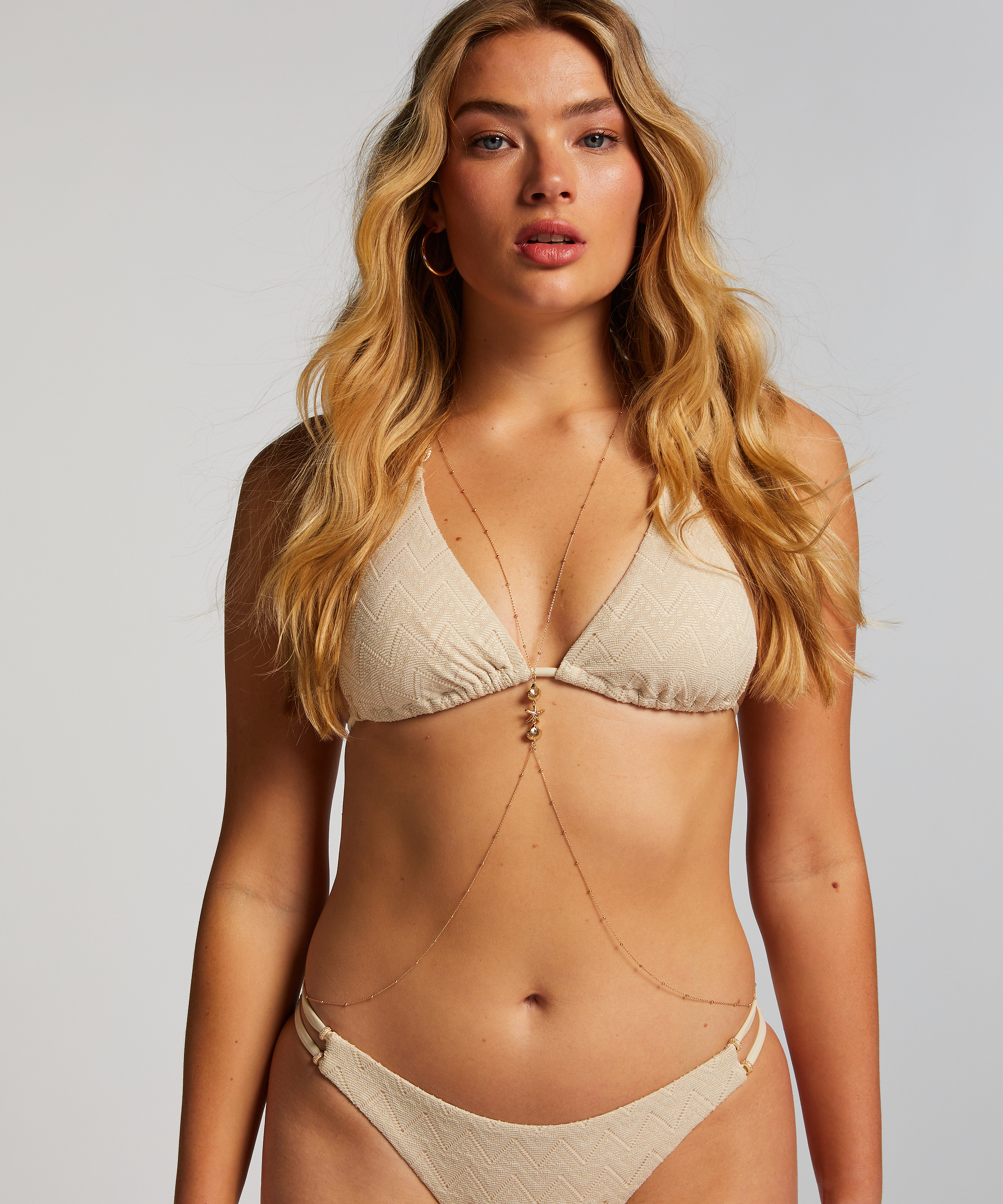 Body Chain Harnisch, Gelb, main