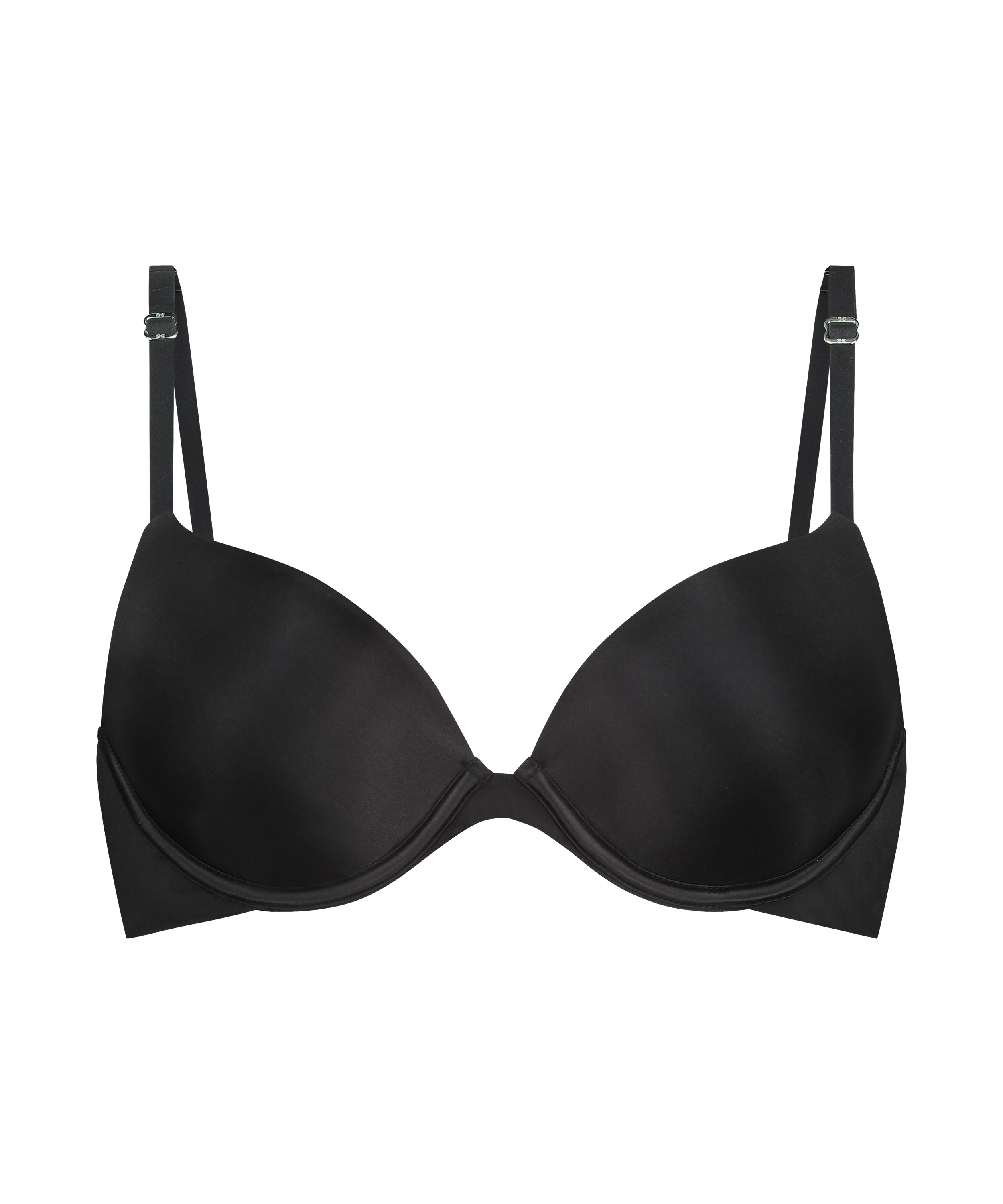 Soutien-gorge à armatures préformé Transparent Back Multiway, Noir, main