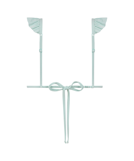 Haut de bikini triangle Fiji, Bleu