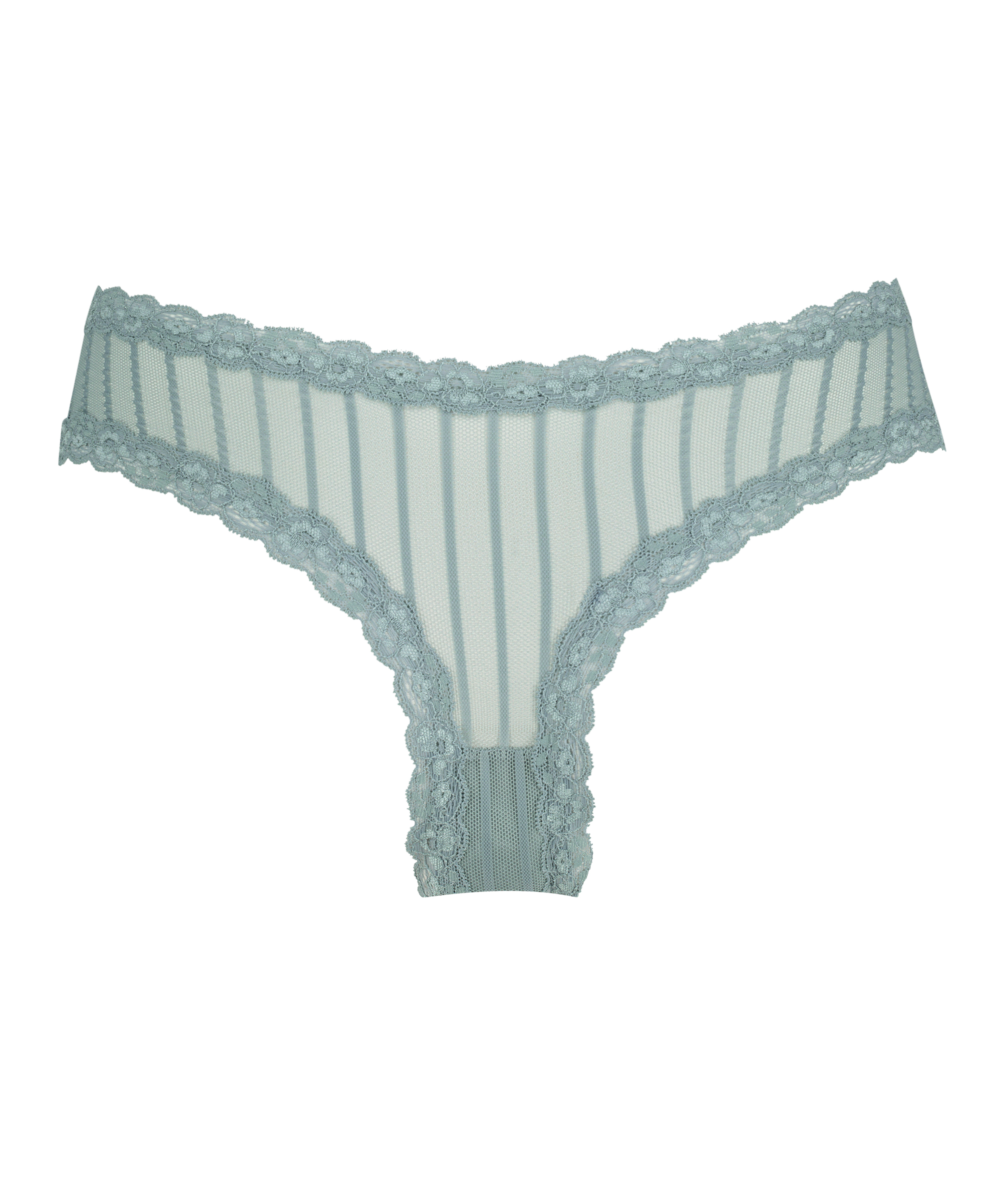 Slip br&eacute;silien V-shape mesh, Bleu, main
