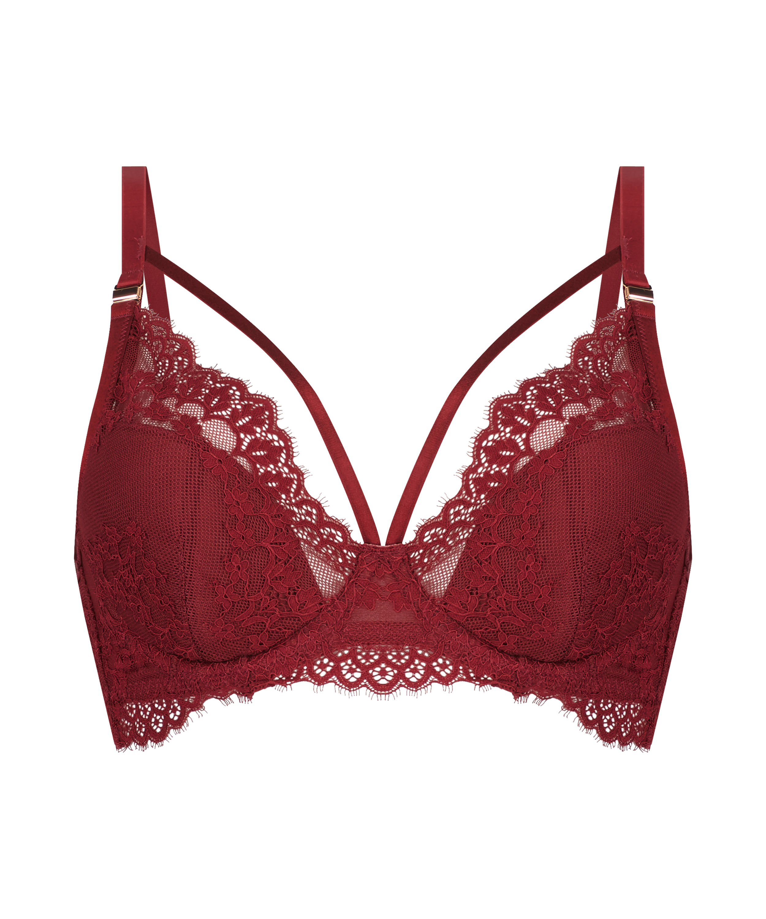 Soutien-gorge d'allaitement rembourr&eacute; &agrave; armatures Lucy, Rouge, main
