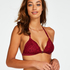 Vorgeformter Triangel-Bralette Rose, Rot
