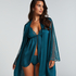 Kimono Satin, Blau