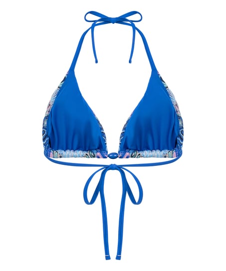 Haut de bikini triangle Cali, Bleu