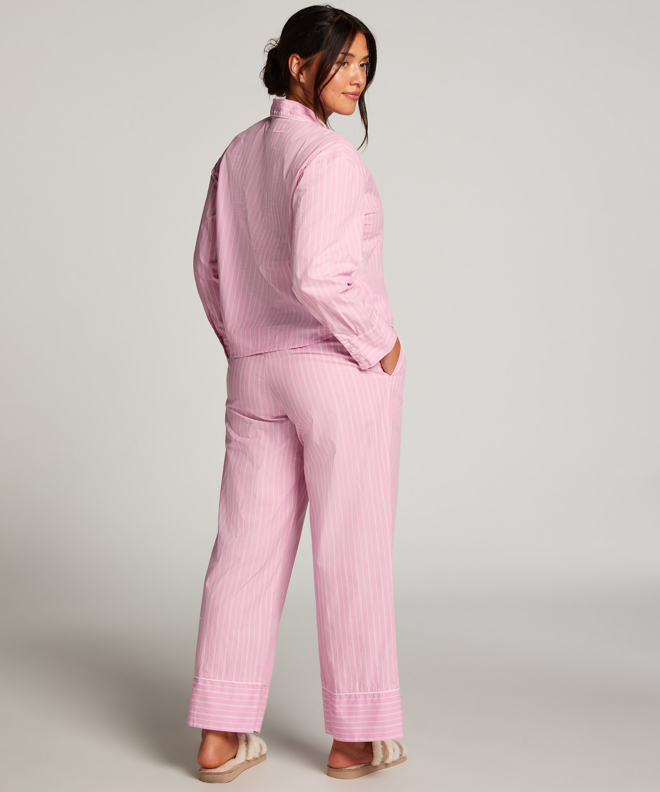 Pyjamahose Baumwolle, Rose, main