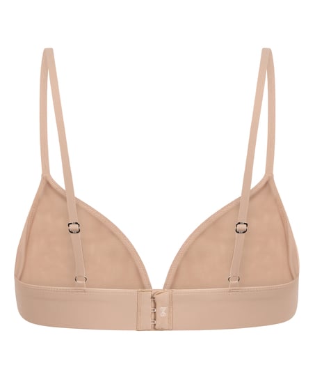 Triangel Bralette Smooth, Beige
