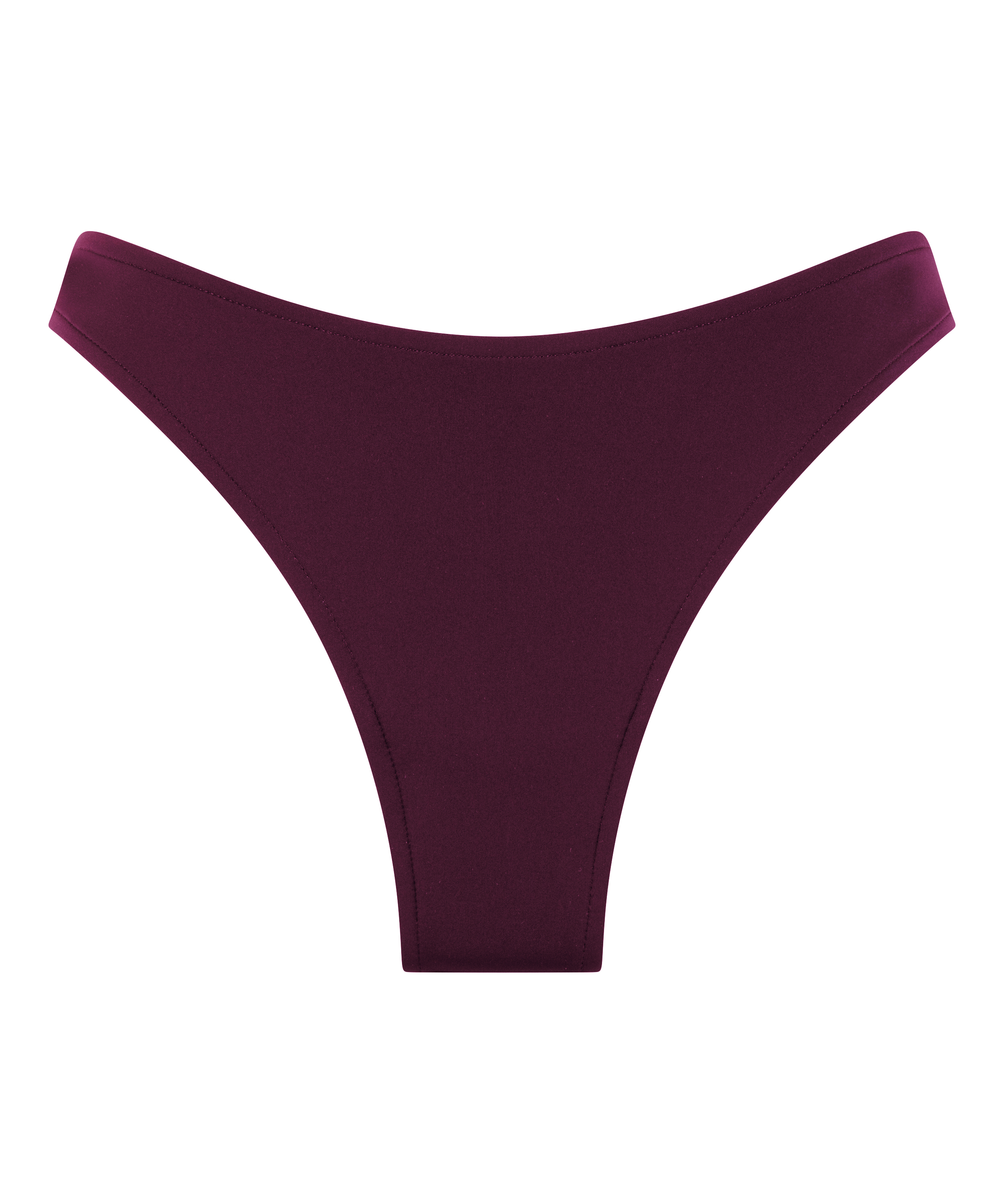 Bas de bikini &agrave; jambe haute en n&eacute;opr&egrave;ne, Violet, main