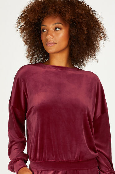 Image of Hunkemöller Velours Top Rot